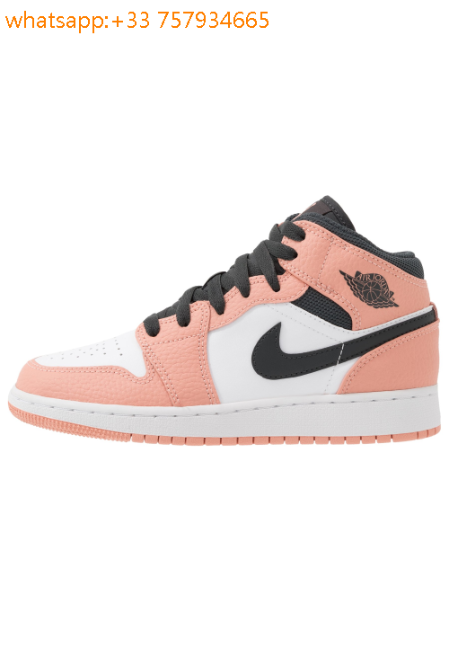 air jordan pas cher zalando,Jordan AIR 1 MID - Baskets montantes - black white gym red noir 